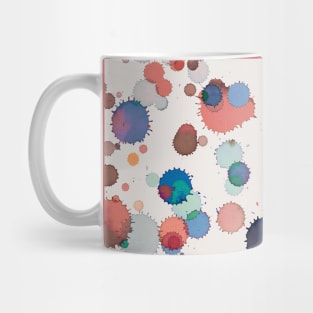 Pocket - Drops Watercolor Texture Blue Yellow Mug